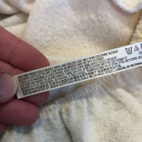 Anthropologie Saturday Sunday cream tiered ruffle knit top size Medium - Picture 7 of 13